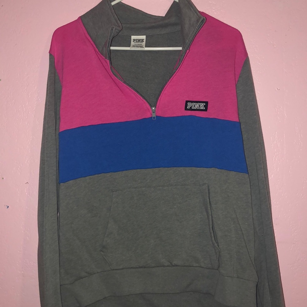 Victoria’s Secret pink 3/4 zip sweater